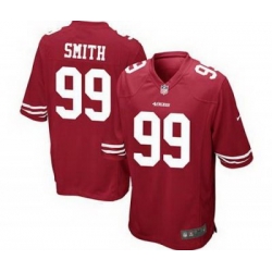 Youth Nike San Francisco 49ers 99# Aldon Smith Game Red Color Jersey (S-XL)