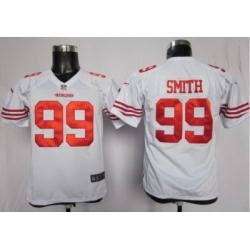 Youth Nike San Francisco 49ers #99 Aldon Smith White NFL Jerseys