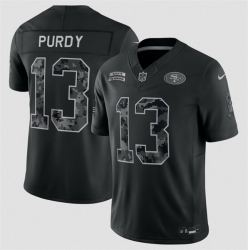 Youth San Francisco 49ers  13 Brock Purdy Black 2026 Salute to Service Limited Stitched Football Jersey