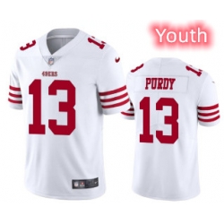 Youth San Francisco 49ers 13 Brock Purdy White Jersey