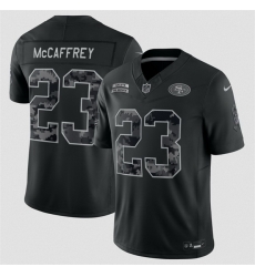 Youth San Francisco 49ers Christian McCaffrey Black 2026 Salute to Service Limited Stitched Football Jersey Youth San Francisco 49ers Christian McCaffrey Black 2026 Salute to Service Limited Stitched Football Jersey