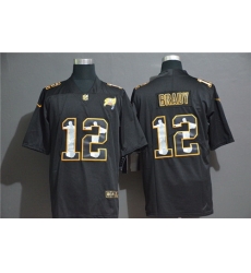 Buccaneers 12 Tom Brady Black Jesus Faith Edition Limited Jersey