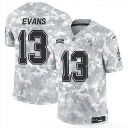 Men Tampa Bay Buccaneers 13 Mike Evans 2024 F U S E Arctic Camo Salute To Service Limited Stitched Football Jersey