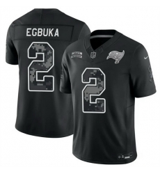 Men Tampa Bay Buccaneers  2 Emeka Egbuka Black F U S E  2026 Salute to Service Limited Stitched Football Jersey