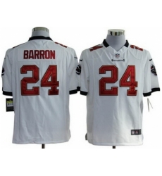 Nike Tampa Bay Buccaneers 24 Mark Barron White Game NFL Jersey