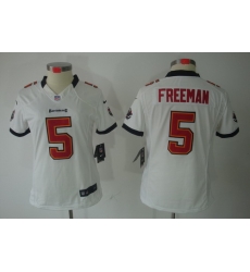 Women Nike Tampa Bay Buccaneers 5 Freeman White[Women Limited Jerseys]