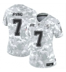 Women Tampa Bay Buccaneers 7 Bucky Irving 2024 F U S E Arctic Camo Salute To Service Limited Stitched Football Jersey