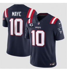 Men New England Patriots 10 Drake Maye Navy 2026 F U S E 2 Star C Pach Vapor Limited Stitched Football Jersey Men New England Patriots 10 Drake Maye Navy 2026 F U S E 2 Star C Pach Vapor Limited Stitched Football Jersey