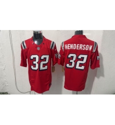 Men New England Patriots 32 TreVeyon Henderson Red F U S E Vapor Limited Stitched Football Jersey Men New England Patriots 32 TreVeyon Henderson Red F U S E Vapor Limited Stitched Football Jersey