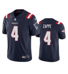 Men New England Patriots 4 Bailey Zappe Navy Vapor Untouchable Limited Stitched Jersey