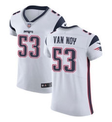 Men Nike Patriots #53 Kyle Van Noy White Stitched NFL Vapor Untouchable Elite Jersey