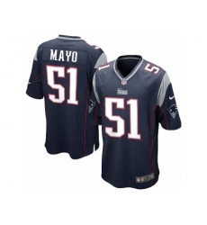 Nike New England Patriots 51 Jerod Mayo blue Game NFL Jersey