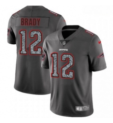 Nike Patriots 12 Tom Brady Gray Camo Vapor Untouchable Limited Jersey