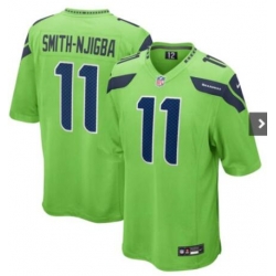 Men Seattle Seahawks 11 Jaxon Smith Njigba Green  Vapor Limited Stitched Football Jersey