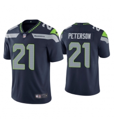 Men Seattle Seahawks 21 Adrian Peterson Navy Vapor Untouchable Limited Stitched Jersey