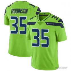 Men Seattle Seahawks 35 ROBINSON Green Vapor Untouchable Limited Stitched Jersey