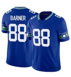 Men Seattle Seahawks 88 AJ BARNER Blue Throwback 2026 F U S E Vapor Untouchable Limited Stitched Football Jersey Men Seattle Seahawks 88 AJ BARNER Blue Throwback 2026 F U S E Vapor Untouchable Limited Stitched Football Jersey