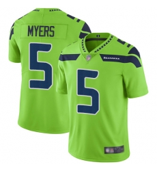 Mens Seahawks 5 Jason Myers Green Rush Vapor Untouchable Limited Jersey