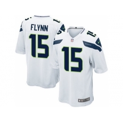 Nike Seattle Seahawks 15 Matt Flynn White Game NFL Jersey