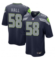 Seattle Seahawks 58 Derick Hall Navy 2026 F U S E Vapor Untouchable Limited Stitched Football Jersey