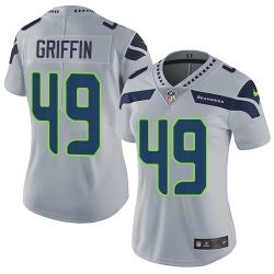 Nike Seahawks #49 Shaquem Griffin Grey Alternate Womens Stitched NFL Vapor Untouchable Limited Jersey