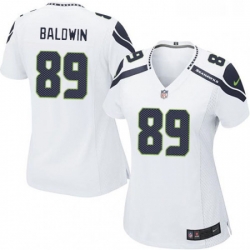 Womens Nike Seattle Seahawks 89 Doug Baldwin Game White NFL Jersey