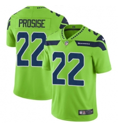 Youth Nike Seahawks #22 C J Prosise Green Stitched NFL Limited Rush Jersey