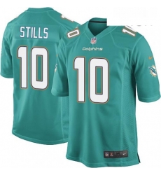 Mens Nike Miami Dolphins 10 Kenny Stills Game Aqua Green Team Color NFL Jersey