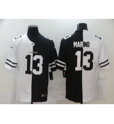 Nike Dolphins 13 Dan Marino Black And White Split Vapor Untouchable Limited Jersey