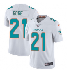 Nike Dolphins #21 Frank Gore White Mens Stitched NFL Vapor Untouchable Limited Jersey