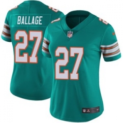 Kalen Ballage Miami Dolphins Women Limited Alternate Vapor Untouchable Nike Jersey Aqua