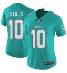 Womens Nike Miami Dolphins 10 Kenny Stills Elite Aqua Green Team Color NFL Jersey