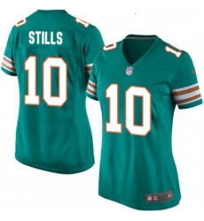 Womens Nike Miami Dolphins 10 Kenny Stills Game Aqua Green Alternate NFL Jersey