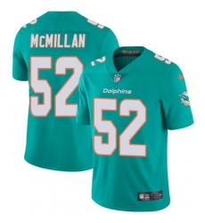 Nike Dolphins #52 Raekwon McMillan Aqua Green Team Color Youth Stitched NFL Vapor Untouchable Limited Jersey