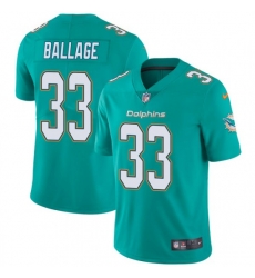 Youth Kalen Ballage Miami Dolphins Limited Team Color Vapor Untouchable Nike Jersey Aqua