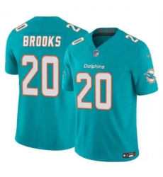 Youth Miami Dolphins 20 Jordyn Brooks Aqua 2024 F U S E Vapor Limited Stitched Jersey