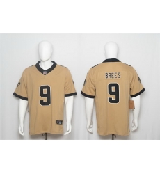 Men New Orleans Saints 9 Drew Brees Gold F U S E Alternate Vapor Limited Stitched Football Jersey Men New Orleans Saints 9 Drew Brees Gold F U S E Alternate Vapor Limited Stitched Football Jersey