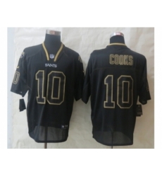 Nike New Orleans Saints 10 Brandin Cooks Black Elite Lights Out NFL Jersey