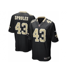 Nike New Orleans Saints 43 Darren Sproles black Game NFL Jersey