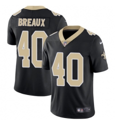 Nike Saints #40 Delvin Breaux Black Team Color Mens Stitched NFL Vapor Untouchable Limited Jersey