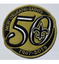 Saints 50 Anniversary Patch Biaog