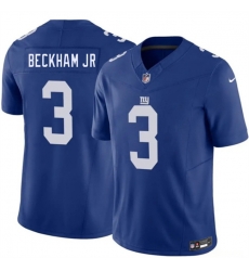 Men New York Giants 3 Odell Beckham Jr Blue 2026 F U S E Vapor Untouchable Limited Stitched Jersey Men New York Giants 3 Odell Beckham Jr Blue 2026 F U S E Vapor Untouchable Limited Stitched Jersey
