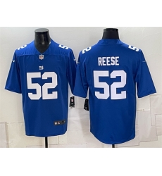 Men New York Giants 52 Arvell Reese Blue Vapor Untouchable Limited Stitched Jersey Men New York Giants 52 Arvell Reese Blue Vapor Untouchable Limited Stitched Jersey