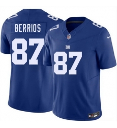 Men New York Giants 87 Braxton Berrios Blue 2026 F U S E Vapor Untouchable Limited Stitched Jersey Men New York Giants 87 Braxton Berrios Blue 2026 F U S E Vapor Untouchable Limited Stitched Jersey