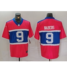 Men New York Giants 9 Malik Nabers Century Red Alternate Vapor F U S E  Limited Stitched Football Jersey