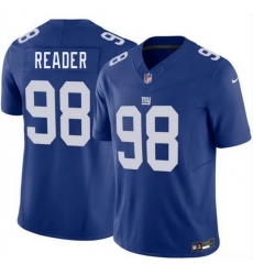 Men New York Giants 98 D J Reader Blue 2026 F U S E Vapor Untouchable Limited Stitched Jersey Men New York Giants 98 D J Reader Blue 2026 F U S E Vapor Untouchable Limited Stitched Jersey