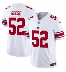 Men New York Giants Arvell Reese #52 White F U S E Stitched NFL Jersey