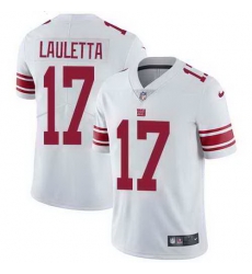 Nike Giants 17 Kyle Lauletta White Vapor Untouchable Limited Jersey