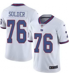 Nike Giants 76 Nate Solder White Color Rush Limited Jersey