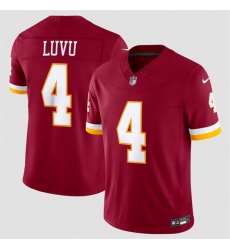 Men Washington Commanders  4 Frankie Luvu Burgundy 2026 F U S E  Vapor Limited Stitched Football Jersey